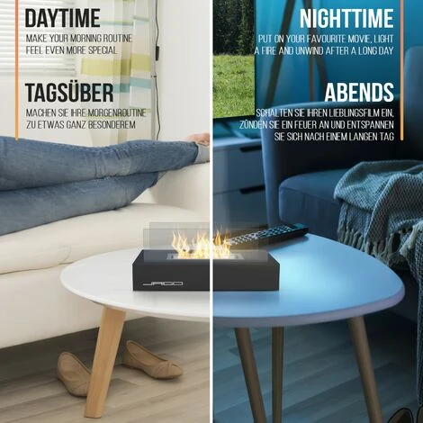 Nova Cheminée De Bioéthanol Design élégant Avec Panneaux De Verre De 2 étages 7 Nova Cheminée De Bioéthanol Design élégant Avec Panneaux De Verre De 2 étages – Image 5