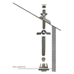 Kit Conduit Isolé Ø 80 Mm En Intérieur - 2m