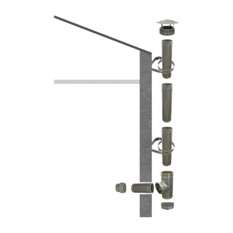 Kit Conduit Isolé Ø 150 Mm En Extérieur - 3m 3 Kit Conduit Isolé Ø 150 Mm En Extérieur - 3m
