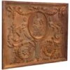 Plaque Fronton Cheminée Blason Décoration Murale Ornement Mural Protecteur De Sol En Fonte Poêle Cheminée Protecteur Mural -Ubbink Magasin 52736167 1