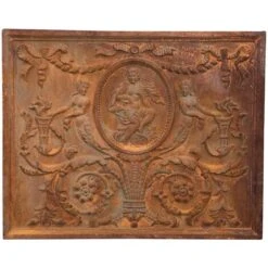 Plaque Fronton Cheminée Blason Décoration Murale Ornement Mural Protecteur De Sol En Fonte Poêle Cheminée Protecteur Mural -Ubbink Magasin 52736167 2