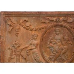 Plaque Fronton Cheminée Blason Décoration Murale Ornement Mural Protecteur De Sol En Fonte Poêle Cheminée Protecteur Mural -Ubbink Magasin 52736167 4