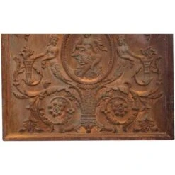 Plaque Fronton Cheminée Blason Décoration Murale Ornement Mural Protecteur De Sol En Fonte Poêle Cheminée Protecteur Mural -Ubbink Magasin 52736167 5