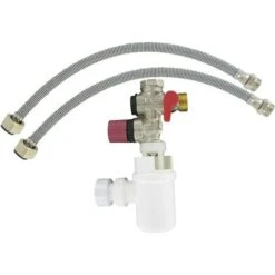 COMAP Kit Groupe De Sécurité Corps Et Siège Laiton Pour Chauffe-eau, Cumulus (Groups De Sécurité, Flexibles Et Siphon) - 20x27 Ou 3/4 - S600502