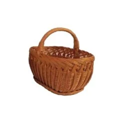 Panier à Bûches En Osier - 52 X 37 X 25 Cm