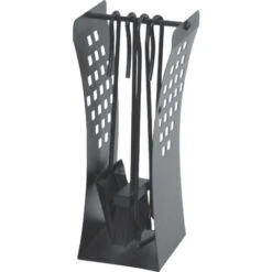 Serviteur De Cheminée 4 Pièces Noir