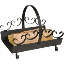 Panier à Bûches Noir