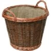 Panier à Bûches En Osier Avec Doublure En Toile De Jute - Diamètre: 50 Cm -Ubbink Magasin 5477117 1