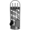 Serviteur De Cheminée 3 Pièces Inox Brossé Mat Avec Manche Inox -Ubbink Magasin 5477140 1