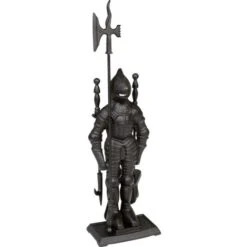 Serviteur De Cheminée 3 Pièces - Chevalier Noir