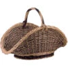 Panier à Bûches En Osier Buff Et Brut