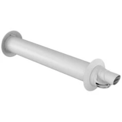 Ubbink Terminal Ventouse Horizontal PPPVC Rolux Condensation Gaz Et Fioul Ø 80125 Longueur 800 Mm