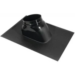 Ubbink Solin Noir De Toiture Ardoise 2545 Pour Terminal De Diamètre 60100 Et 80125