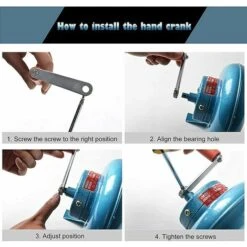 Souffleur De Forge À Manivelle, Ventilateur Manuel De Ventilateur De Pop-Corn Iron Gear, Ventilateur Centrifuge, Grand Cadeau D'accessoires De Gril, 120W -Ubbink Magasin 57297521 3