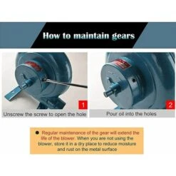 Souffleur De Forge À Manivelle, Ventilateur Manuel De Ventilateur De Pop-Corn Iron Gear, Ventilateur Centrifuge, Grand Cadeau D'accessoires De Gril, 120W -Ubbink Magasin 57297521 4