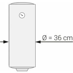Chauffe-eau électrique 20L 2 KW 2000 W / 230V OSV.ECO-20 SLIM (CUMULUS électrique) -Ubbink Magasin 5752215 2