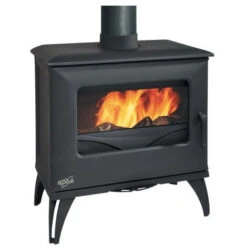 Poêle Bois Bûche GODIN Cube 8Kw - Anthracite - 388117