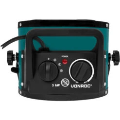 Radiateur électrique / à Rayonnement Avec Mode Ventilation – 3000W – 3 Niveaux De Puissance – Pour Des Pièces Jusqu'à 30 M² -Ubbink Magasin 59281905 2