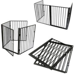 Hofuton Protection De Cheminée Avec Porte Protection De Four En Métal Parc Pour Enfants Grille De Barrière Noir 11 Hofuton Protection De Cheminée Avec Porte Protection De Four En Métal Parc Pour Enfants Grille De Barrière Noir -Ubbink Magasin 59465834 5
