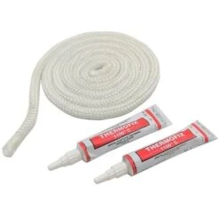 Tresse De Verre Ronde + Colle Réfractaire - 5 Mètres 4 Mm