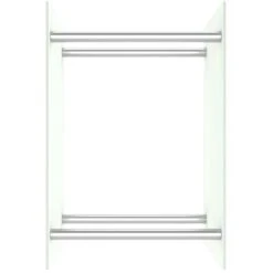 Nova Porte-bois En Bois Et Divers Métal Blanc Taille : 40x35x60 Cm 9 Nova Porte-bois En Bois Et Divers Métal Blanc Taille : 40x35x60 Cm -Ubbink Magasin 60807024 3