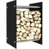 Nova Porte-bois En Bois Et Divers Métal Noir Taille : 40x35x60 Cm -Ubbink Magasin 60808633 1