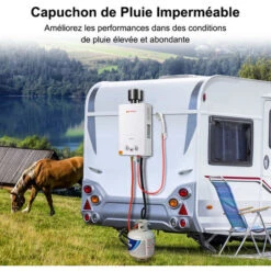 Chauffe-eau à Gaz Camplux BW264C 10L Avec Couvercle De Pluie, Norme GAR Certifiée CE, Utilisation Pour Le Camping, Les RV, Le Lavage Du Cheval -Ubbink Magasin 61062920 3