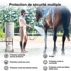 Chauffe-eau à Gaz, Thermomate BE318S 12L Instantané Propane Gaz Chauffe Eau, GPL Extérieur Douche, Pour Le Camping/RV/Laver Les Chevaux, 24kW -Ubbink Magasin 61062940 4