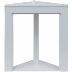 Rebecca Mobili Cadre Décoratif Pour Cheminée En Bois Blanc Classique