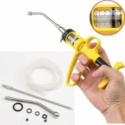 Injecteur Animal Semi Automatique D'acier Inoxydable,Continu Seringue Animale,VéTéRinaire Outil Injecteur,pour éQuipements De Ferme De Porc De BéTail De Mouton De Cheval 56Vingt -Ubbink Magasin 64937017 2