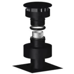 Kit Vertical Supérieur - Conduit Pour Poêle à Granulés Noir 80/125