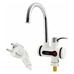 Robinet électrique 220 V Avec Chauffe-eau, Affichage De La Température LED, 3000 W, Chauffe-eau Instantané Pour Cuisine, Salle De Bain, Eau Chaude Instantanée (bas, Grand) JUNJUN