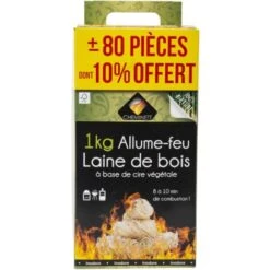 Allume Feu Laine De Bois 100% Végétal 1kg -Ubbink Magasin 67503901 4