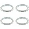 4x Anneau Rond Soudé En Acier Zingué A Souder Chaîne Câble Argent Bricolage Bâche Piquet Jardin, 7x50mm -Ubbink Magasin 67688444 1