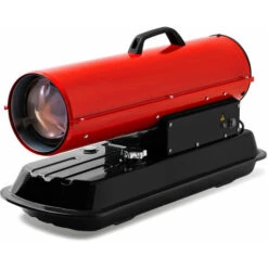 EBERTH Canon A Air Chaud Générateur DAir Chaud Chauffage Datelier Diesel Fioul 20kW (Direct, Réservoir 19L, Protection Surchauffe, Pare-Flammes, Ventilateur & Allumage 230V)