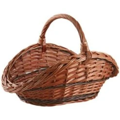 Panier à Bûches En Osier Buff Renforcé