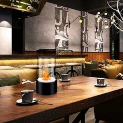 ZXPASRA Cheminée Portable De Table Au Bioéthanol, Cercle En Croix Cheminee Ethanol -Ubbink Magasin 69756521 3