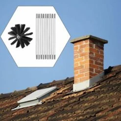 Kit De Ramonage, Cheminee Outil Nettoyage De CheminéE Brosses Kit Comprenant 9 Tiges Flexibles De 410 Mm Et TêTes De Brosse Pour PoêLe à Bois -Ubbink Magasin 71206389 3