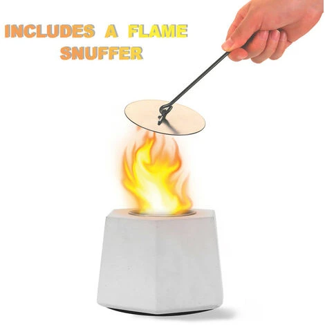 Cheminée De Table Au Bioéthanol Portable Pour L'intérieur Et L'extérieur, Béton Cheminée Éthanol De Table (15 X 9.3cm) 3 Cheminée De Table Au Bioéthanol Portable Pour L'intérieur Et L'extérieur, Béton Cheminée Éthanol De Table (15 X 9.3cm)