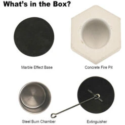 Cheminée De Table Au Bioéthanol Portable Pour L'intérieur Et L'extérieur, Béton Cheminée Éthanol De Table (15 X 9.3cm) 10 Cheminée De Table Au Bioéthanol Portable Pour L'intérieur Et L'extérieur, Béton Cheminée Éthanol De Table (15 X 9.3cm) -Ubbink Magasin 71554546 4
