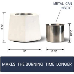 Cheminée De Table Au Bioéthanol Portable Pour L'intérieur Et L'extérieur, Béton Cheminée Éthanol De Table (15 X 9.3cm) 11 Cheminée De Table Au Bioéthanol Portable Pour L'intérieur Et L'extérieur, Béton Cheminée Éthanol De Table (15 X 9.3cm) -Ubbink Magasin 71554546 5