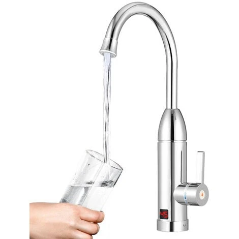 Randaco Robinet Chauffe Eau Instantané Electrique 3kW Pour Un Lave-mains, Vaisselle Mais Pas Pour Une Douche Bien Chaude 3 Randaco Robinet Chauffe Eau Instantané Electrique 3kW Pour Un Lave-mains, Vaisselle Mais Pas Pour Une Douche Bien Chaude