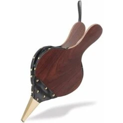 Souffleur D'Air En Bois, Souffleur De Cheminée, Souffleur De Cheminée Manuel, Buse En Fonte De Soufflet De Cheminée En Bois Avec Cordon Suspension, Pour Cheminée, Barbecue, Camping Plein Air (Marron)