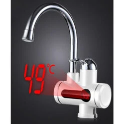 ZXPASRA Robinet Utilitaire Affichage Numérique En Acier Inoxydable Durable Chauffe-Eau Pour La Cuisine ROBINETTERIE DE SALLE DE BAIN -Ubbink Magasin 72581775 3