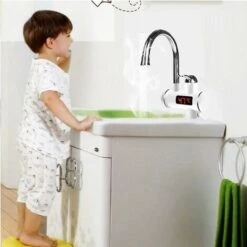 ZXPASRA Robinet Utilitaire Affichage Numérique En Acier Inoxydable Durable Chauffe-Eau Pour La Cuisine ROBINETTERIE DE SALLE DE BAIN -Ubbink Magasin 72581775 4
