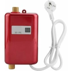 Chauffe-eau électrique 220V 3800W Chaleur Instantanée Convient Pour Convertir L'eau Froide En Eau Chaude Température De Débit D'eau De Cuisine Réglable (rouge) -Ubbink Magasin 72662178 4