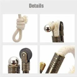 Briquet Vintage Retro Trench Crotale Corde Velours Métal Briquet Allume-feu Camping Extérieur, Pas Besoin De Kérosène/Gaz, 3 -Ubbink Magasin 72850209 3
