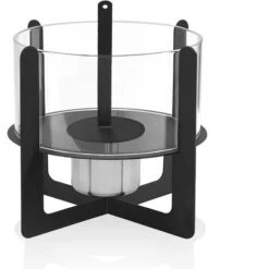 Froadp Cheminée De Table Au Bioéthanol Brûleurs Portables Pour Décoration Intérieure Et Extérieure (Ø22x19.5cm, Rond) -Ubbink Magasin 73155378 4