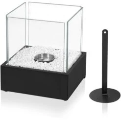 Froadp Cheminée De Table Au Bioéthanol Brûleurs Portables Pour Décoration Intérieure Et Extérieure (24.5x20.5x28.7cm, Rectangle) -Ubbink Magasin 73155380 5