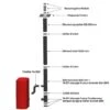 Kit Vertical Universel Intérieur (Sortie Toiture) Poêle à Granulés Raccordement Derrière -Ubbink Magasin 73792544 1
